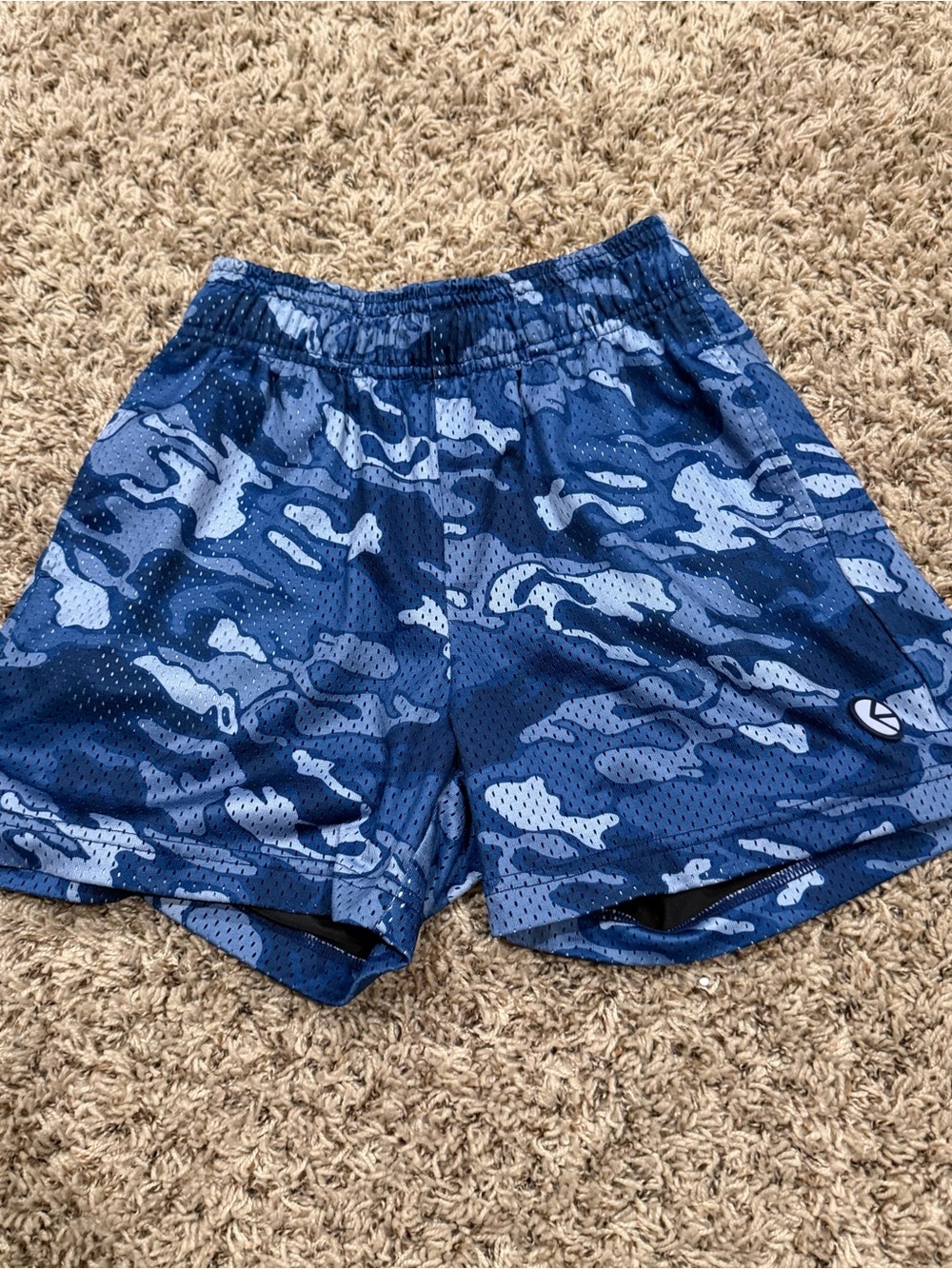 Ethika Blue Camo Athletic Shorts